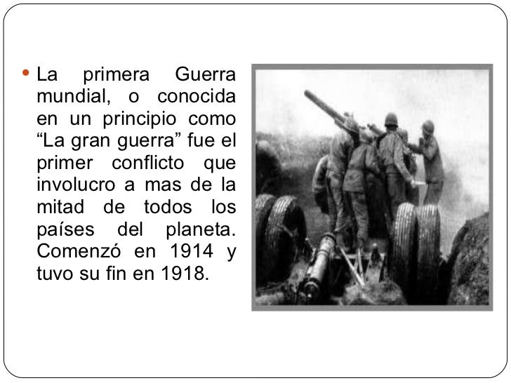 Causas de la 1° guerra mundial