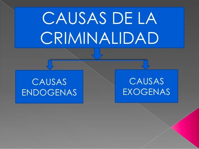Causas De La Criminalidad En Mexico