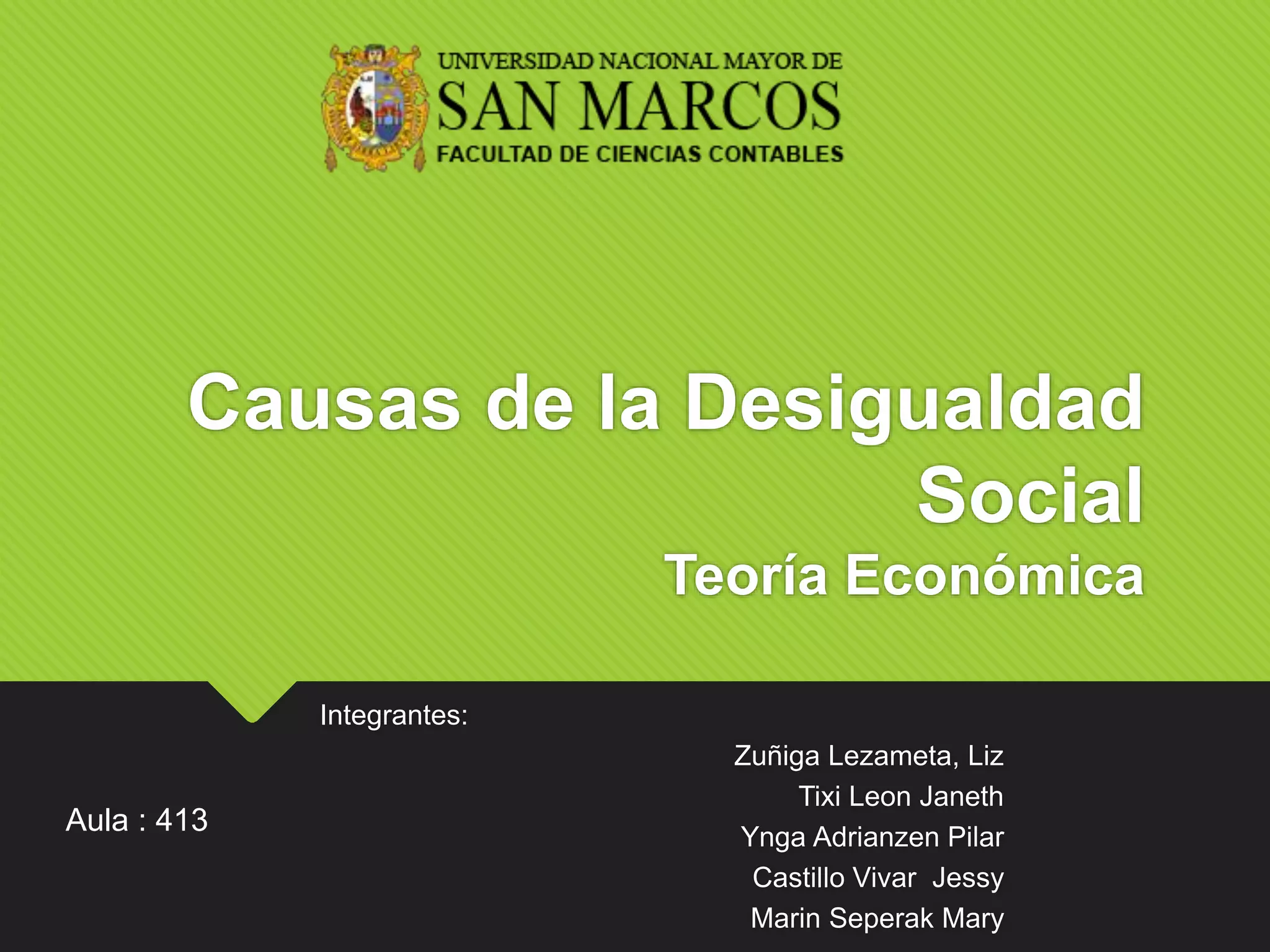 Causas de la desigualdad social | PPT
