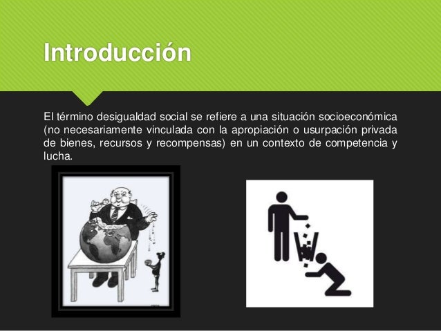 Causas de la desigualdad social