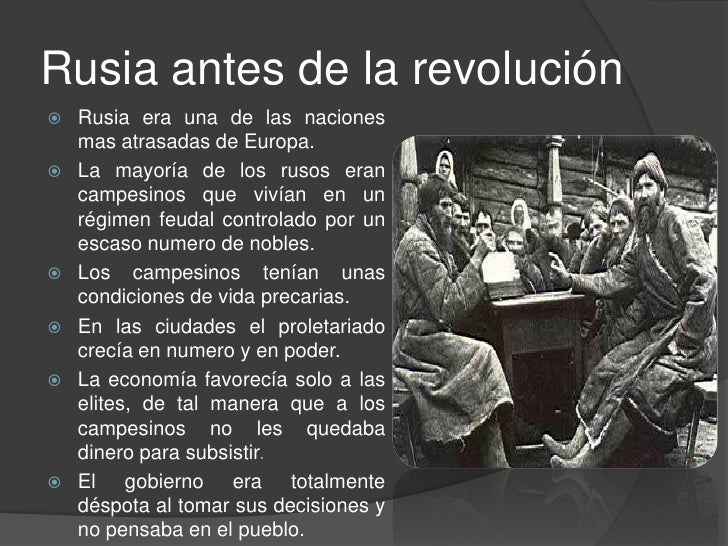 Causas de la revolución rusa