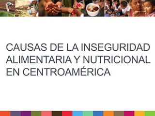 CAUSAS DE LA INSEGURIDAD
ALIMENTARIA Y NUTRICIONAL
EN CENTROAMÉRICA
 