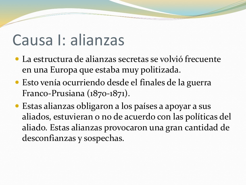 Causas políticas (Primera Guerra mundial)