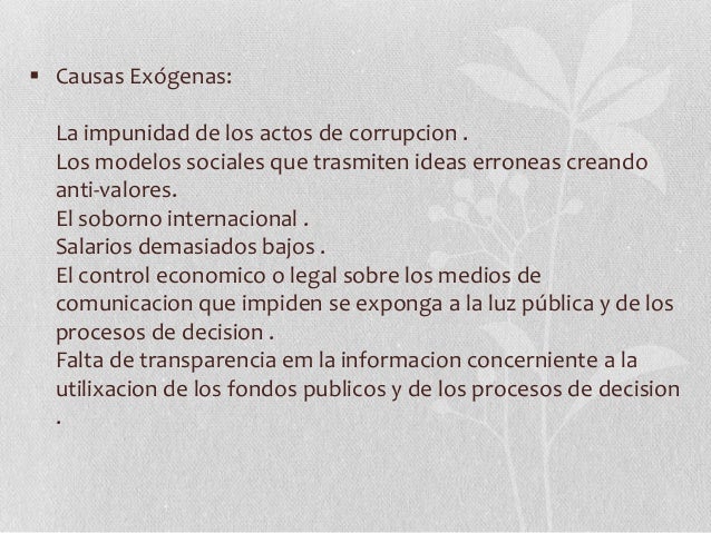 Causas y consecuencias de la corrupción en el perú Causas y consecuencias de la corrupción en el perú