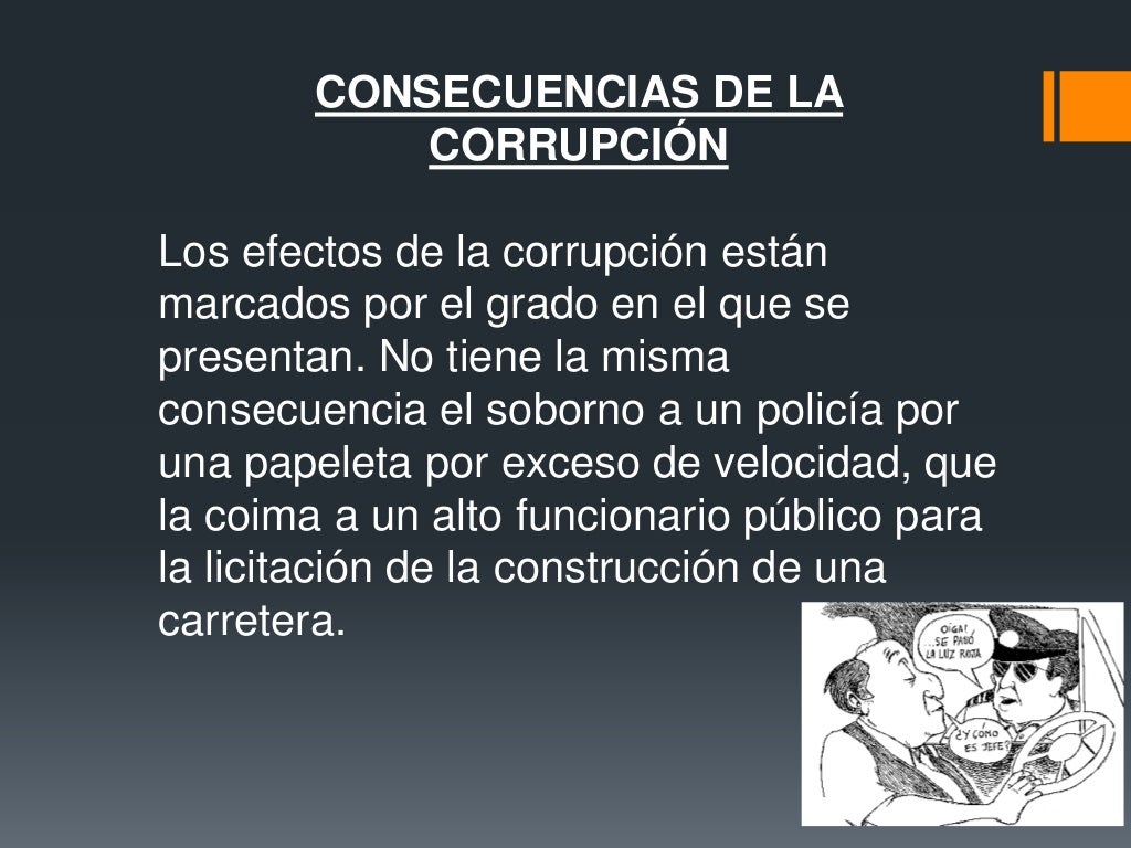 Causas y consecuencias de la corrupción en el perú