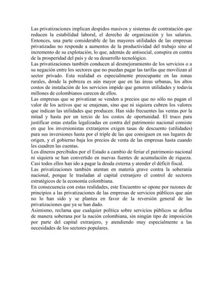 Causas y consecuencias de las privatizaciones | DOCX