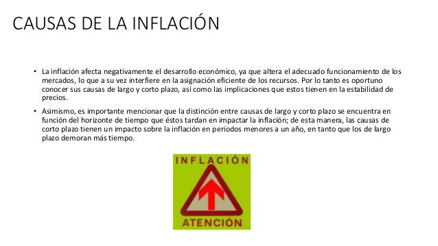 Causas y efectos de la inflación