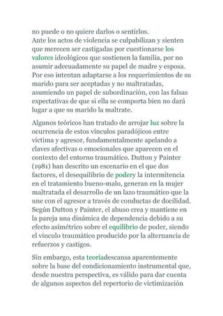 Causas y efectos de la violencia tania