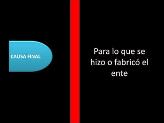 CAUSA FINALPara lo que se hizo o fabricó el ente