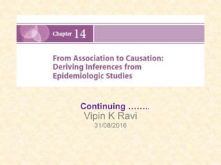 Continuing ……..
Vipin K Ravi
31/08/2016
 