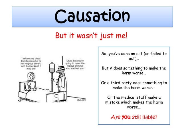 Difference Between Factual Causation And Legal Causation