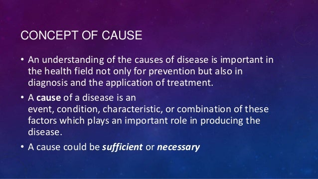importance of web of causation in epidemiology