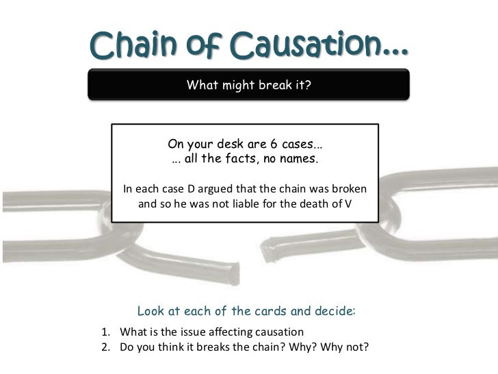 Causation & other issues 2011 12