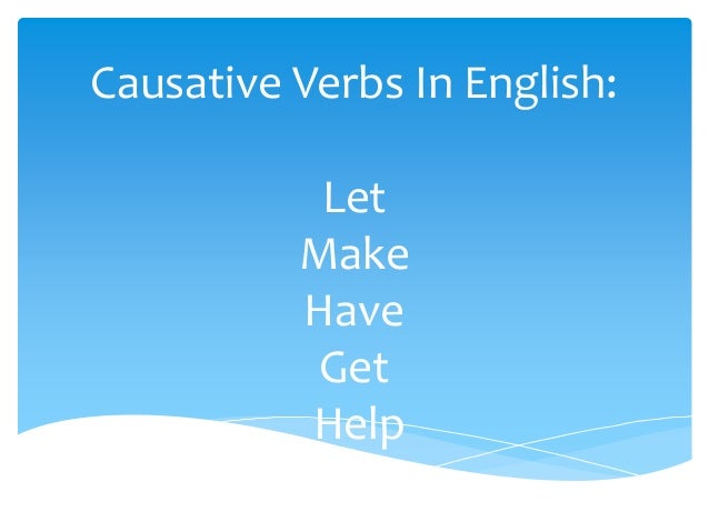 Causative Ppt