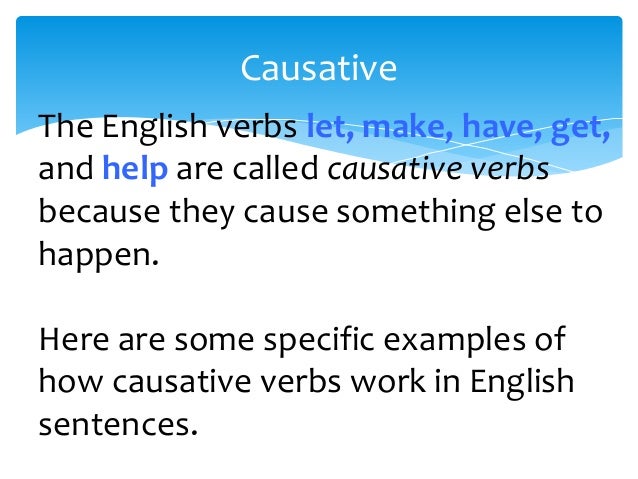 Causative Ppt