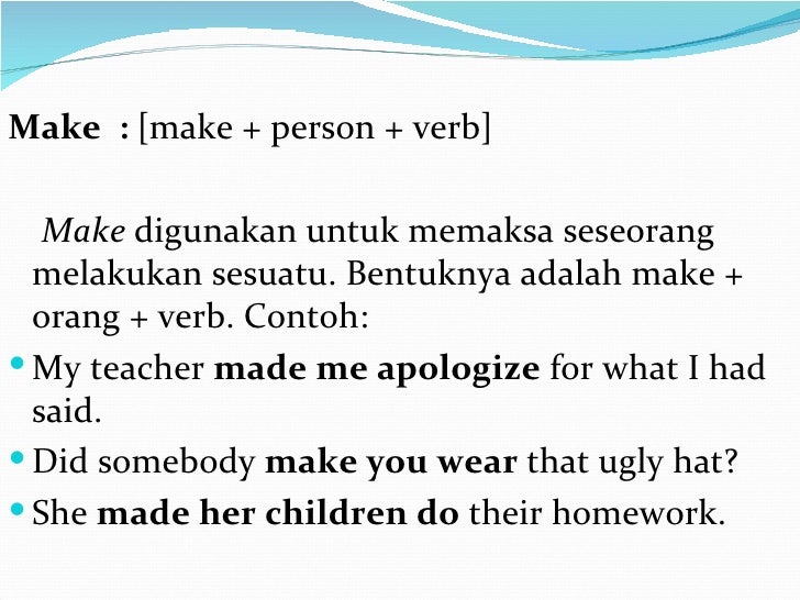 Causative verb