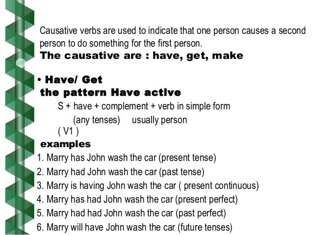 what is the meaning of causative link