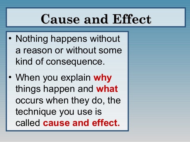 Cause and effect essay powerpoint