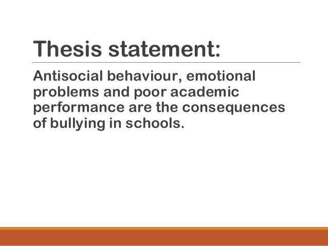 Bullying in schools cause and effect essay
