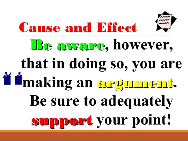 how to make a cause and effect essay
