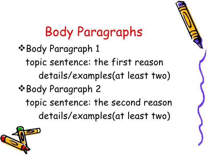 How to write a 5 paragraph essay ppt