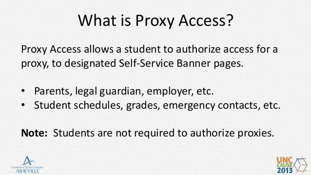 Unc Cause 2013 Banner Proxy Access Unc Asheville Unccause