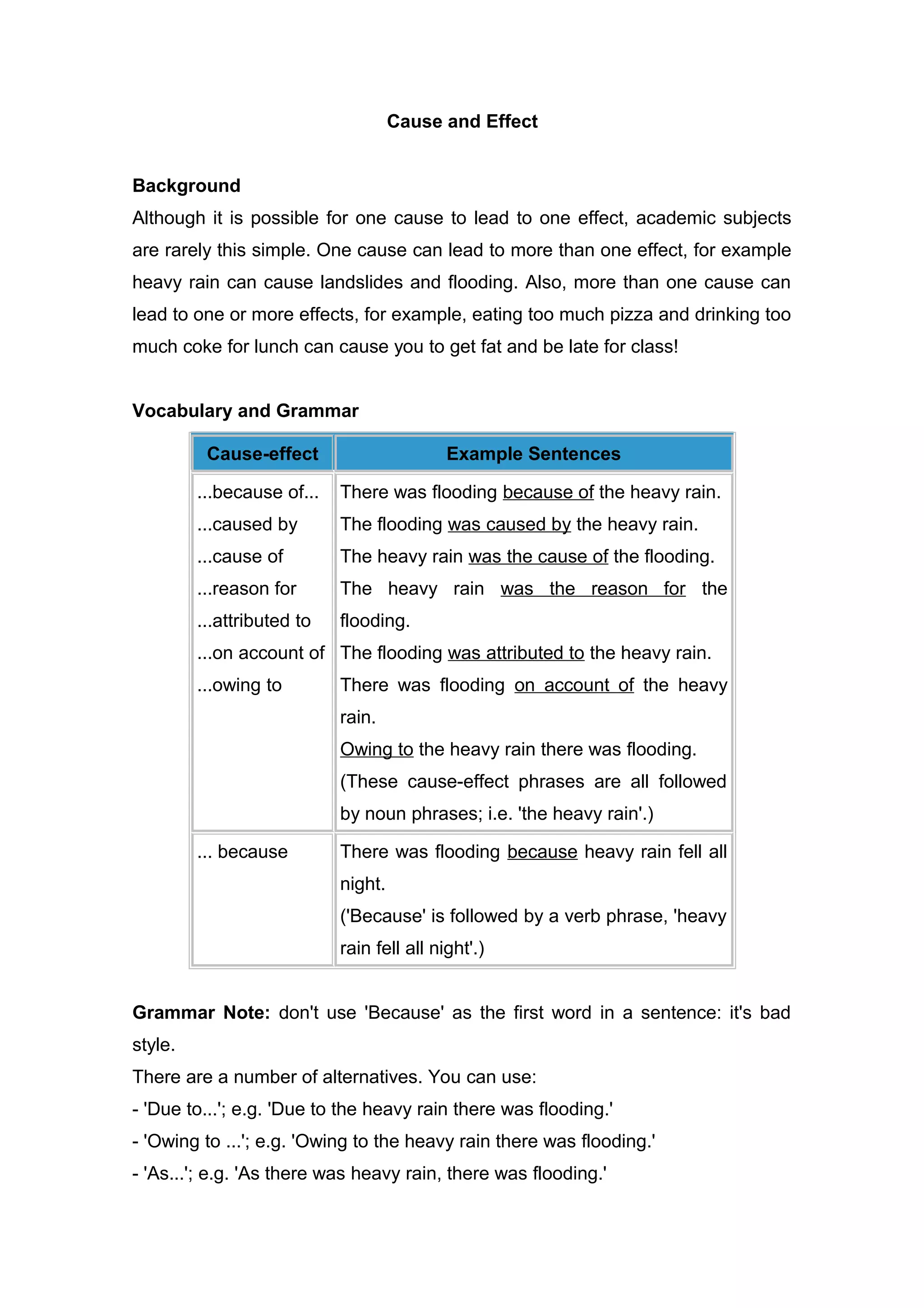 Cause and effect | PDF