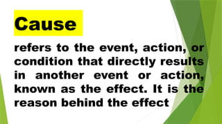 cause and effect PowerPoint Presentation | PPTX