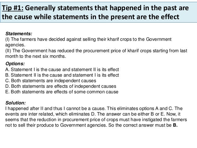 logic cause and effect