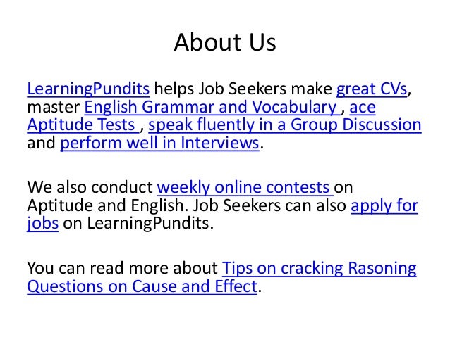 logical reasoning questions on cause and effect