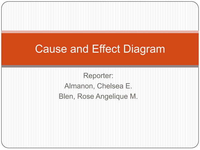 Cause and effect diagram | PPT