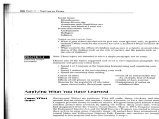 Cause and effect essay