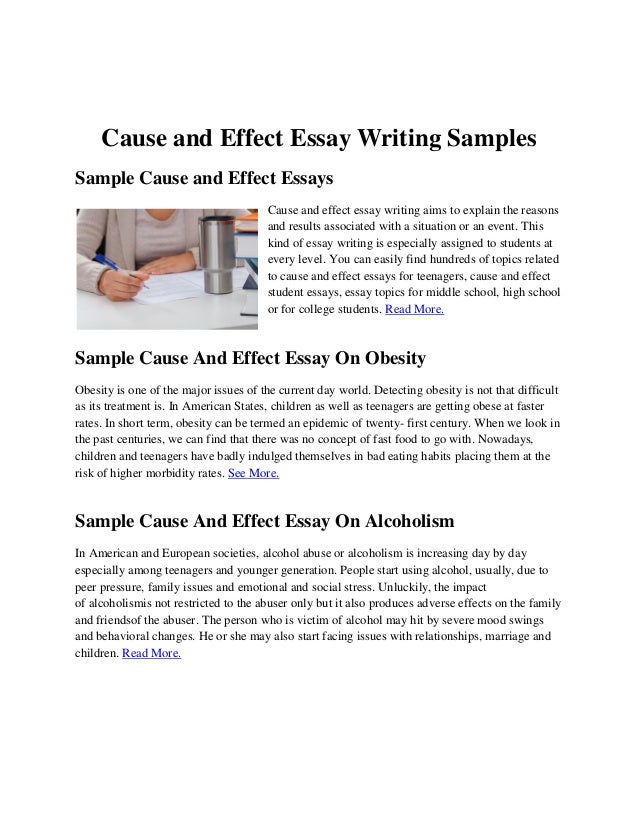 Cause effect essay samples