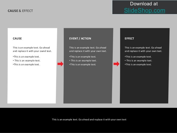 Cause and effect illustration