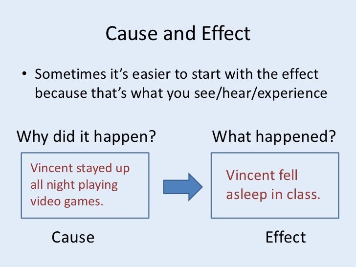 examples of cause and effect relationship in economics