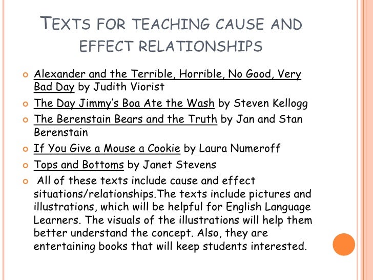 difference between cause and effect relationship