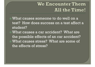 Cause And Effect Text Structure