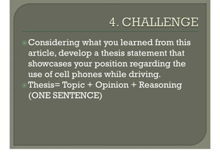Cause And Effect Text Structure