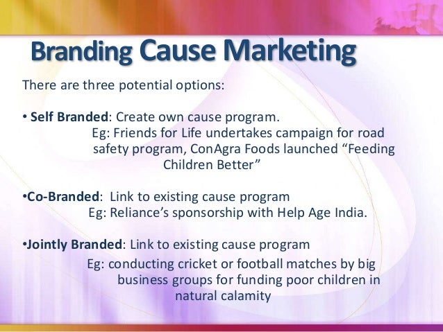 cause based marketing examples
