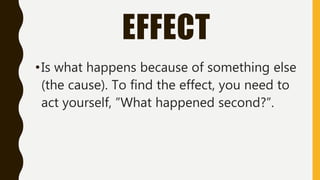 Cause & effect | PPTX