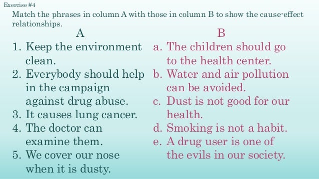 in a cause-and-effect relationship quizlet