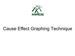 Cause Effect Graphing Technique
 