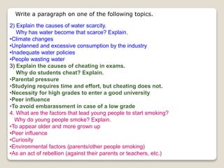 Cause & effect paragraph | PPTX