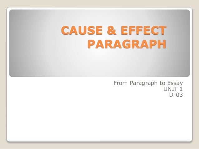 10 Cause and Effect Example Paragraphs | Ereading Worksheets paragraph showing cause and effect