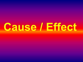 Cause / Effect
 