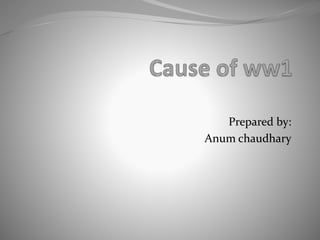 Prepared by:
Anum chaudhary
 