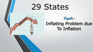 29 States
Inflating Problem due
To Inflation
 