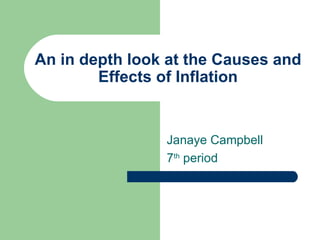 Causes and effects of inflation | PPT