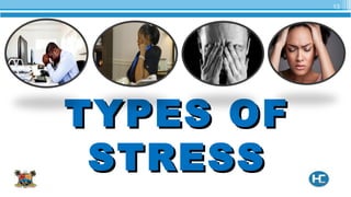 TYPES OFTYPES OF
STRESSSTRESS
13
 