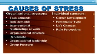 19
CAUSES OF STRESSCAUSES OF STRESS
 